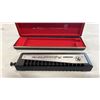 Image 3 : HOHNER PROFESSIONAL 2016 CBH CHROMATIC HARMONICA IN ORIGINAL CASE
