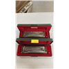 Image 1 : (2) HOHNER SUPER CHROMONICA CHROMATIC HARMONICAS IN CASES