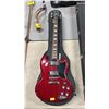 Image 1 : GIBSON EPIPHONE ELECTRIC GUITAR IN GIBSON HARD CASE: *MISSING 1 STRING*
