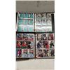 Image 4 : TABLE OF ASSORTED SPORTS TRADING CARDS & NEWSPAPER ARTICLES: INCLUDES A 1994 CANUCKS HOCKEY TOWEL