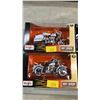 Image 2 : (4) ASSORTED DIECAST 1:18 SCALE MODEL HARLEY DAVIDSON MOTORCYCLES