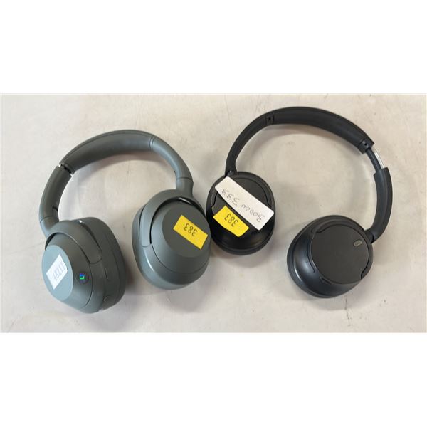 (2) SONY WIRELESS HEADPHONES *NO CHARGING CABLES*