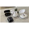 Image 2 : (6) ASSORTED EARBUDS SETS IN CHARGING CASES *NO CHARGING CABLES*