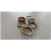 Image 3 : (6) ASSORTED GOLD TONE FASHION RINGS: INCLUDES 1 PANDORA RING: SIZES RANGE FROM 6 - 8