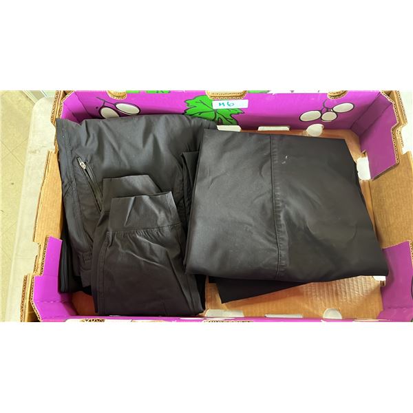 6 PAIRS LADIES CASUAL PANTS. EDDIE BAURER X 3, ADIDAS X 1, SIZE 8. LUCY X 1 SIZE S, 1 X LULULEMON. S
