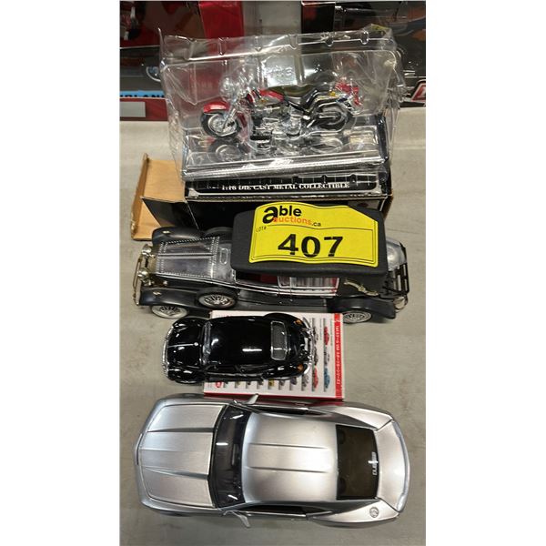 (4) ASSORTED SCALE MODEL VEHICLES