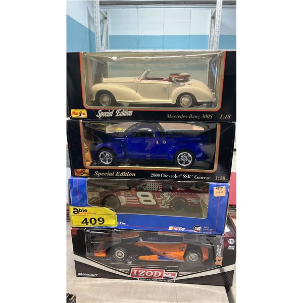 (4) ASSORTED DIECAST SCALE MODEL CARS