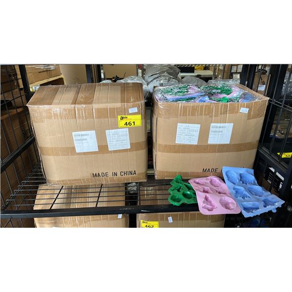 2 CASES OF CHRISTMAS SILICONE MOLDS