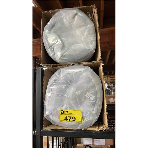 (2) YUGYVOB 7-ZONE FOAM MATTRESS TOPPERS