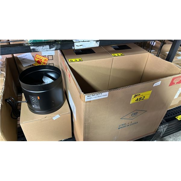 CASE OF (3) RAXIAL IN-DUCT FANS