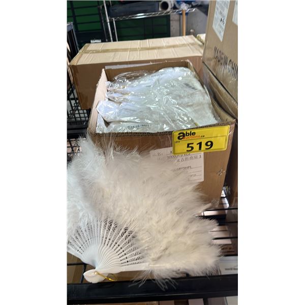CASE OF FEATHERED FANS