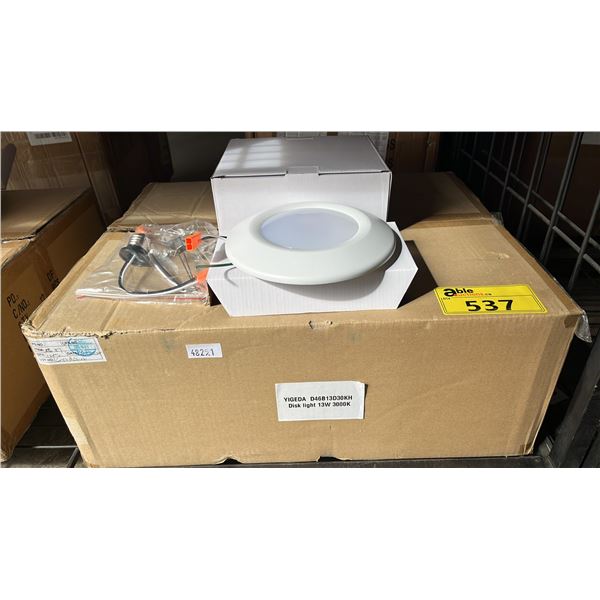 CASE OF YIGEDA 3000K DISC LIGHTS