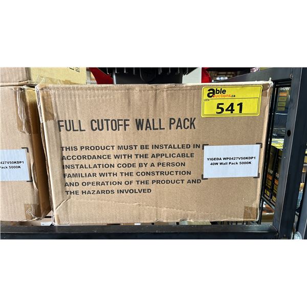 CASE OF YIGEDA 5000K WALL PACK LIGHTS