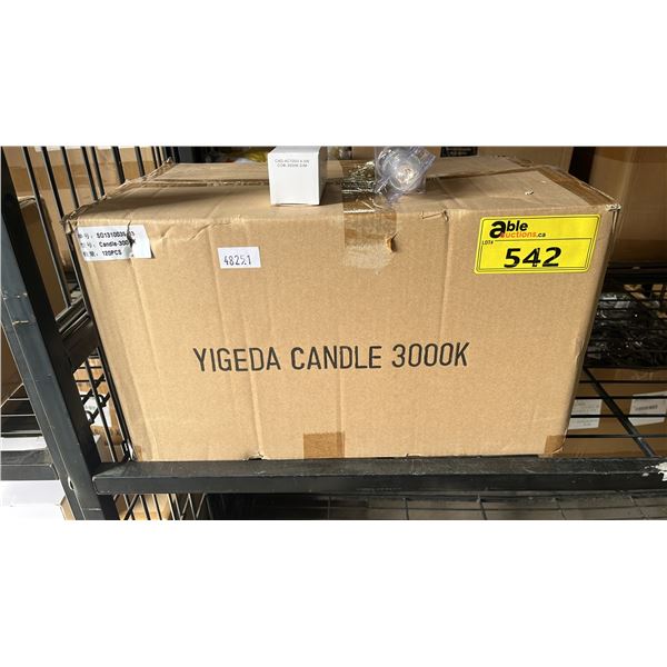 CASE OF YIGEDA 3000K CANDLE LIGHTS