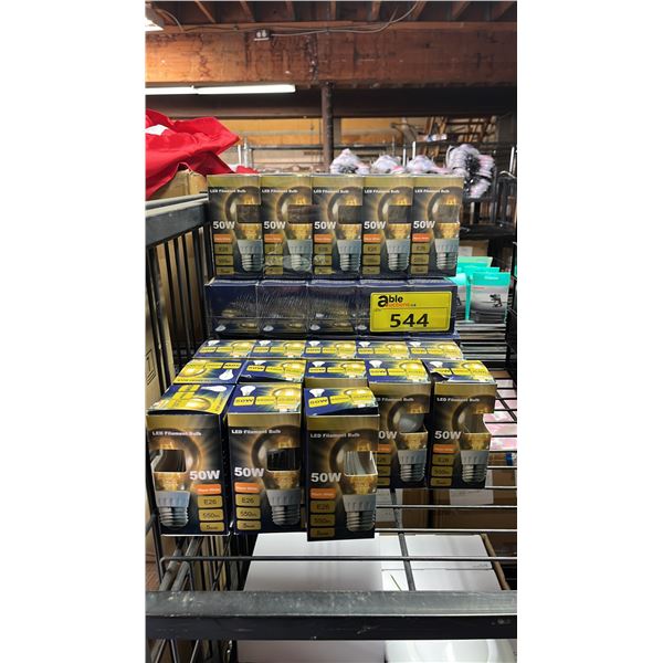 (33) 2700K LED E26 FILAMENT LIGHT BULBS