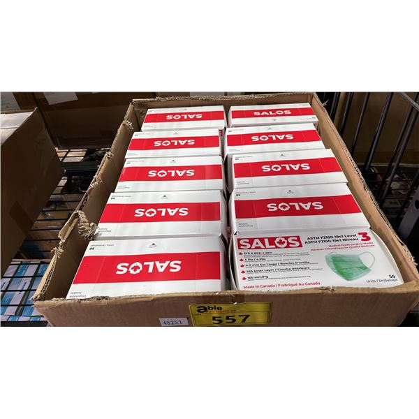CASE OF SALOS MEDICAL GRADE SURGICAL MASKS