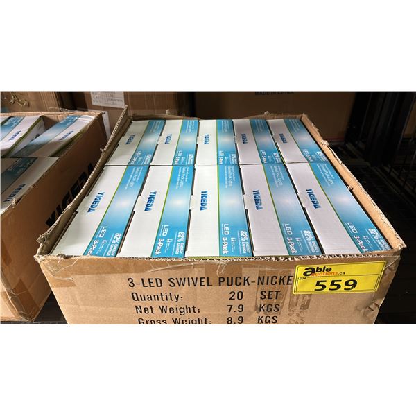 CASE OF YIGEDA RECESS OR SURFACE MOUNT SWIVEL PUCK LIGHTS