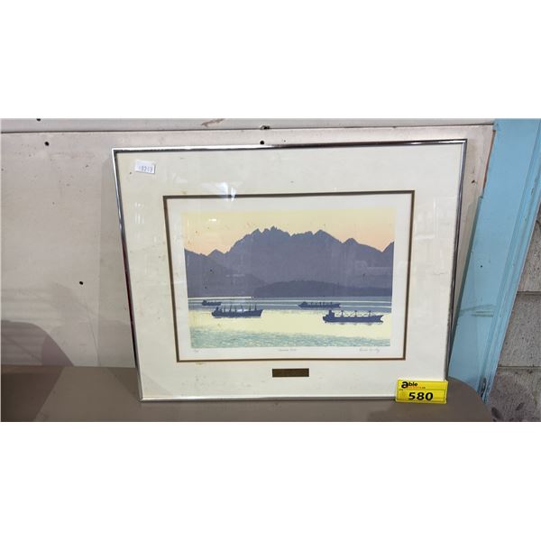 FRAMED LEP (18/25) BY RACHEL GOURLEY TITLED "VANCOUVER DAWN" 25" X 20"