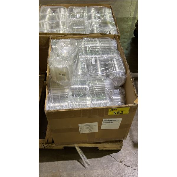 CASE OF PLASTIC INDIVIDUAL CUPCAKE CONTAINERS