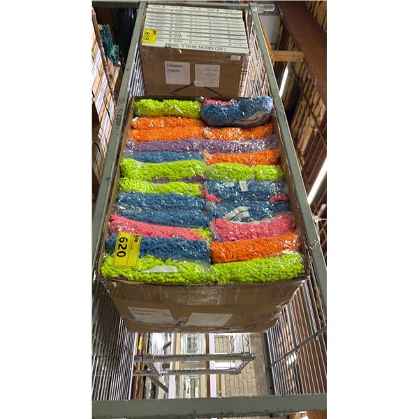 CASE OF DUST MOP SLIPPERS