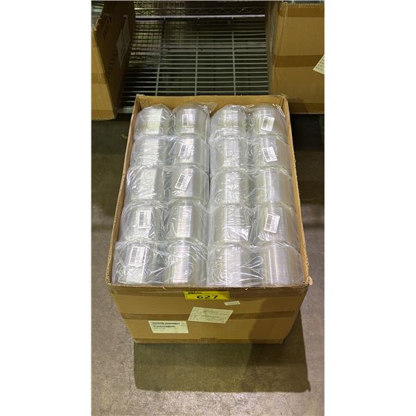 CASE OF PLASTIC INDIVIDUAL CUPCAKE CONTAINERS