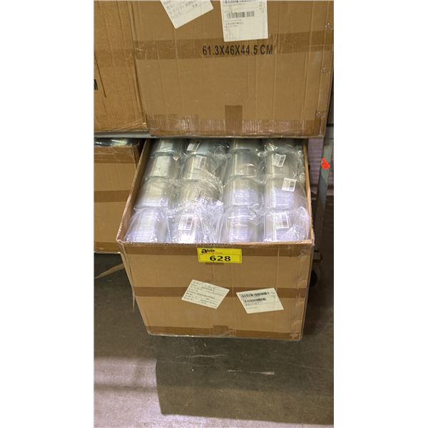 CASE OF PLASTIC INDIVIDUAL CUPCAKE CONTAINERS