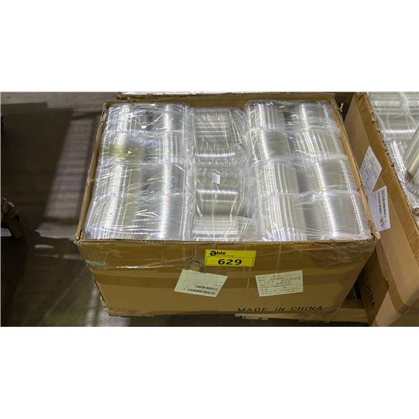 CASE OF PLASTIC INDIVIDUAL CUPCAKE CONTAINERS