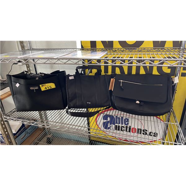 (3) ASSORTED BLACK PURSES