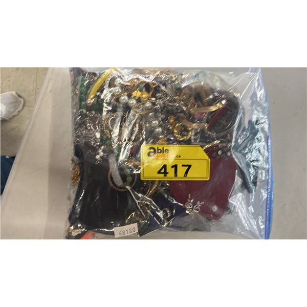LARGE BAG OF ASSORTED FASHION JEWELRY