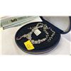 Image 3 : .925 STERLING SILVER & CRYSTAL NECKLACE