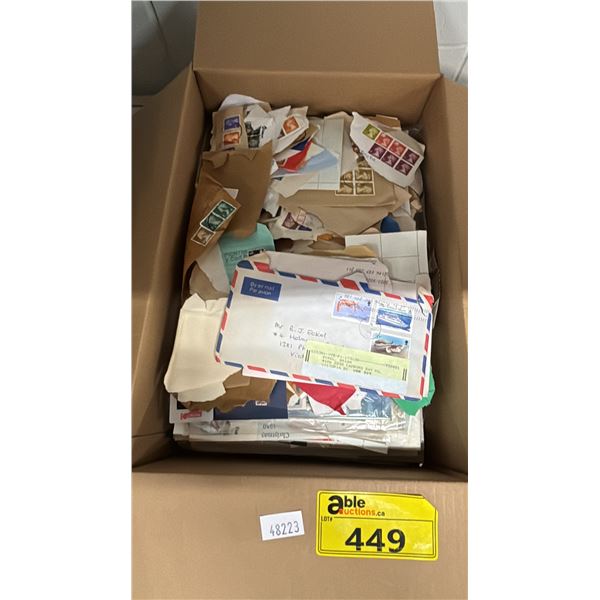 BOX OF ASSORTED STAMPS
