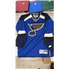 Image 2 : ST. LOUIS BLUES HOCKEY JERSEY, ASSTD, HOCKY PUCKS, MINI STANLEY CUP & ASSTD, HOCKEY & BASEBALL CARDS