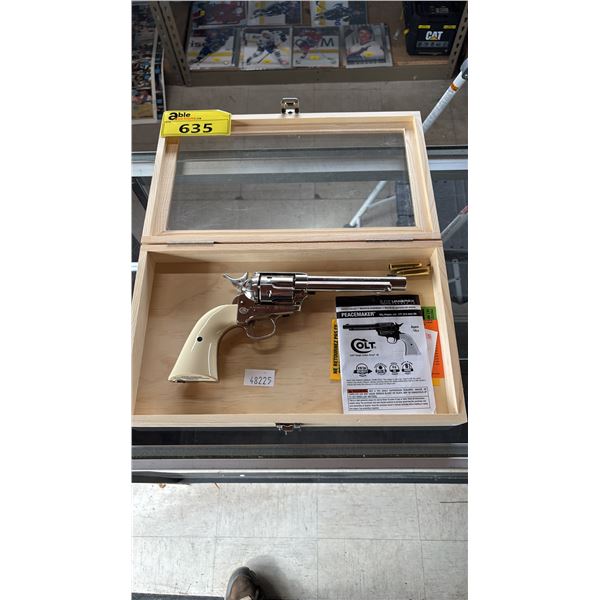 COLT .177 PEACEMAKER AIRGUN IN DISPLAY CASE