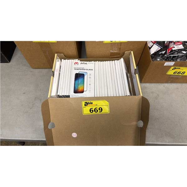 BOX OF TEMPERED GLASS CELL PHONE SCREEN PROTECTORS FOR IPHONE 12 PRO MAX (6.7)