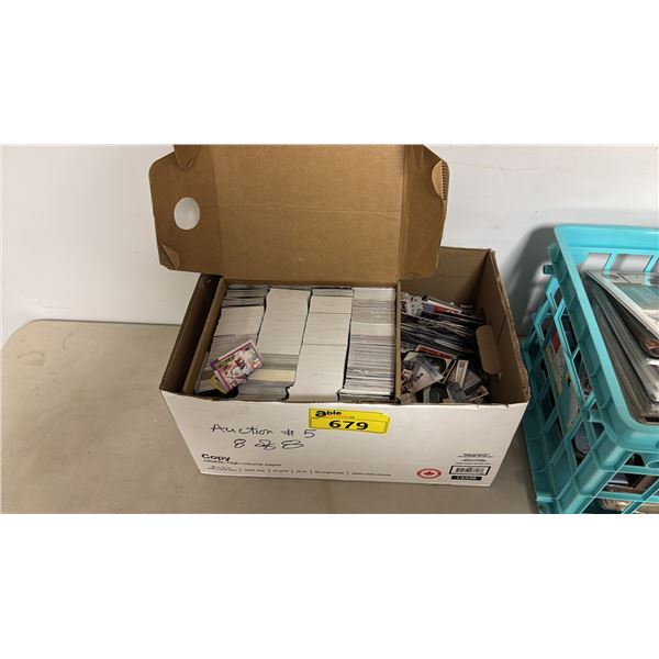 BOX OF ASSORTED HOCKEY TRADING CARDS