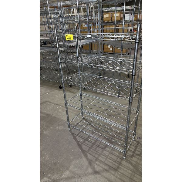 5-TIER METAL FLOOR STANDING WINE RACK