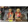 Image 2 : SHELF OF ASSORTED PAINTED WOOD FIGURES