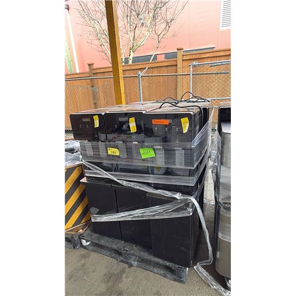 PALLET OF ASSORTED WATER COOLERS: *MUST TAKE ALL ON PALLET*