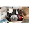 Image 2 : PALLET OF HOUSEHOLD GOODS INCLUDING: FLOOR LAMP, HEATERS, AIR FRYER, COLEMAN CAMP STOVE & MORE