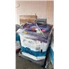 Image 1 : PALLET OF HOUSEHOLD GOODS INCLUDING: ROKU TV, KODA CEILING LIGHT, KEURIG COFFEE MAKER & MORE