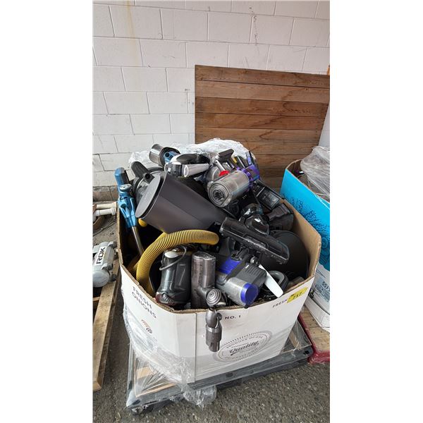 PALLET OF ASSORTED VACUUM CLEANERS: *WORKING CONDITION UNKNOWN/MAY BE MISSING PARTS AND OR PIECES/