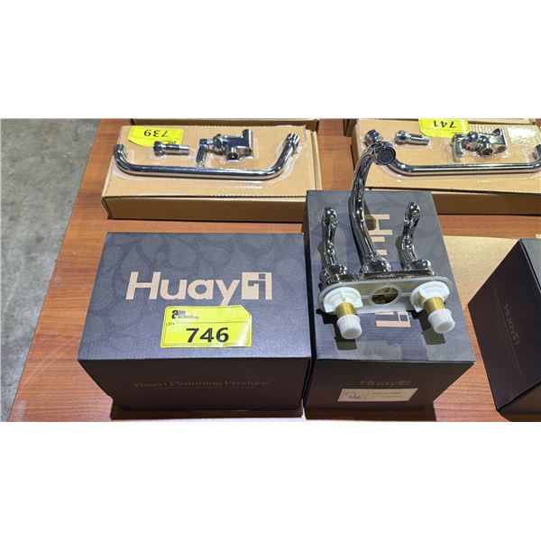 (2) HUAYI BATHROOM FAUCETS