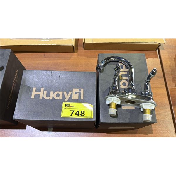 (2) HUAYI BATHROOM FAUCETS