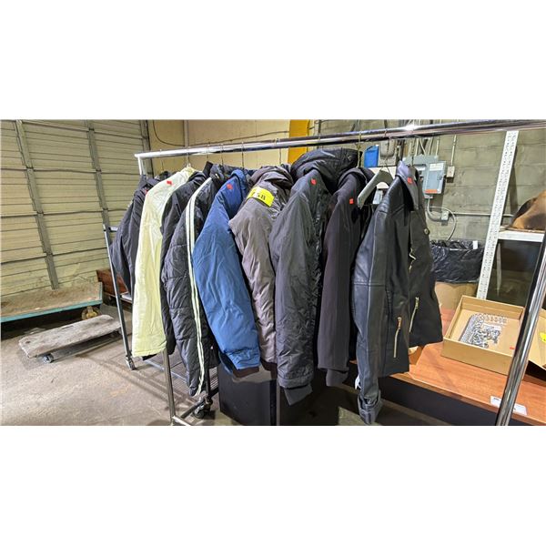 RACK OF ASSORTED JACKETS *RACK NOT INCLUDED*