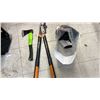 Image 2 : BAG WITH LIMB LOPPER, AXE, WALLETS, NIKON FILM CAMERA & MORE