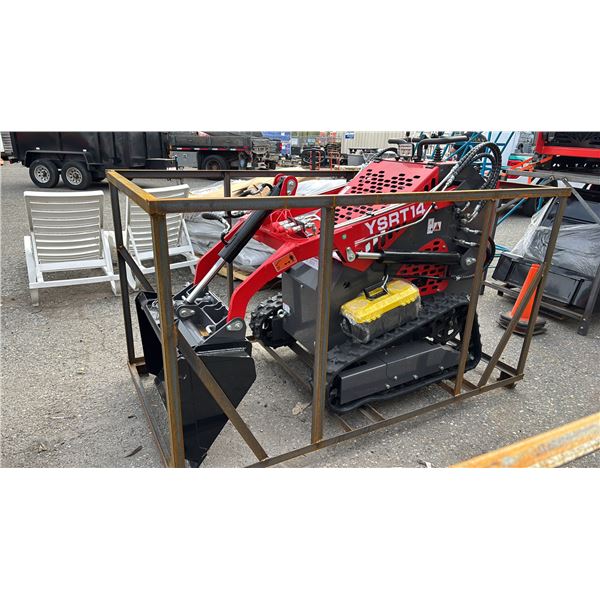 *NEW* AGT INDUSTRIAL YSRT14 MINI SKID STEER LOADER WITH BUCKET, KEYS & REPAIR TOOLBOX - 715 KG LOAD