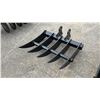 Image 2 : *NEW* AGT INDUSTRIAL MINI SKID STEER 500MM RAKE ATTACHMENT 12EX-PZ20