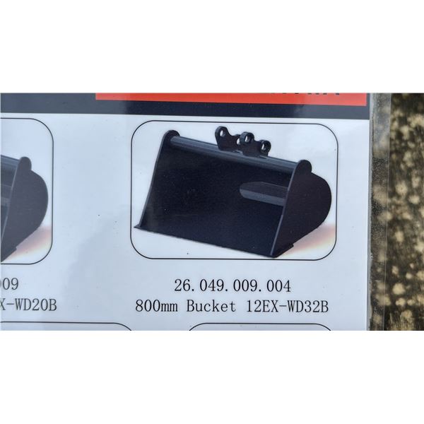 *NEW* AGT INDUSTRIAL MINI SKID STEER 800MM BUCKET ATTACHMENT 12EX-WD32B