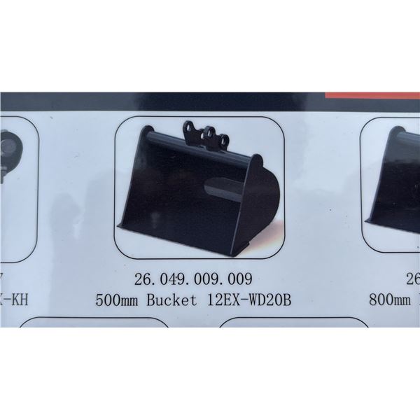*NEW* AGT INDUSTRIAL MINI SKID STEER 500MM BUCKET ATTACHMENT 12EX-WD20B