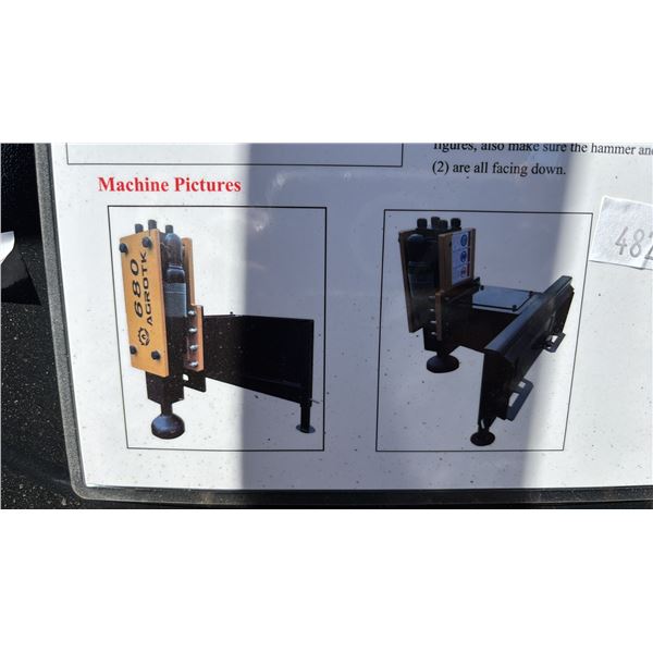 *NEW* AGT INDUSTRIAL PD680-PZ SKID STEER DROP HAMMER ATTACHMENT - 475 KG LOAD CAPACITY